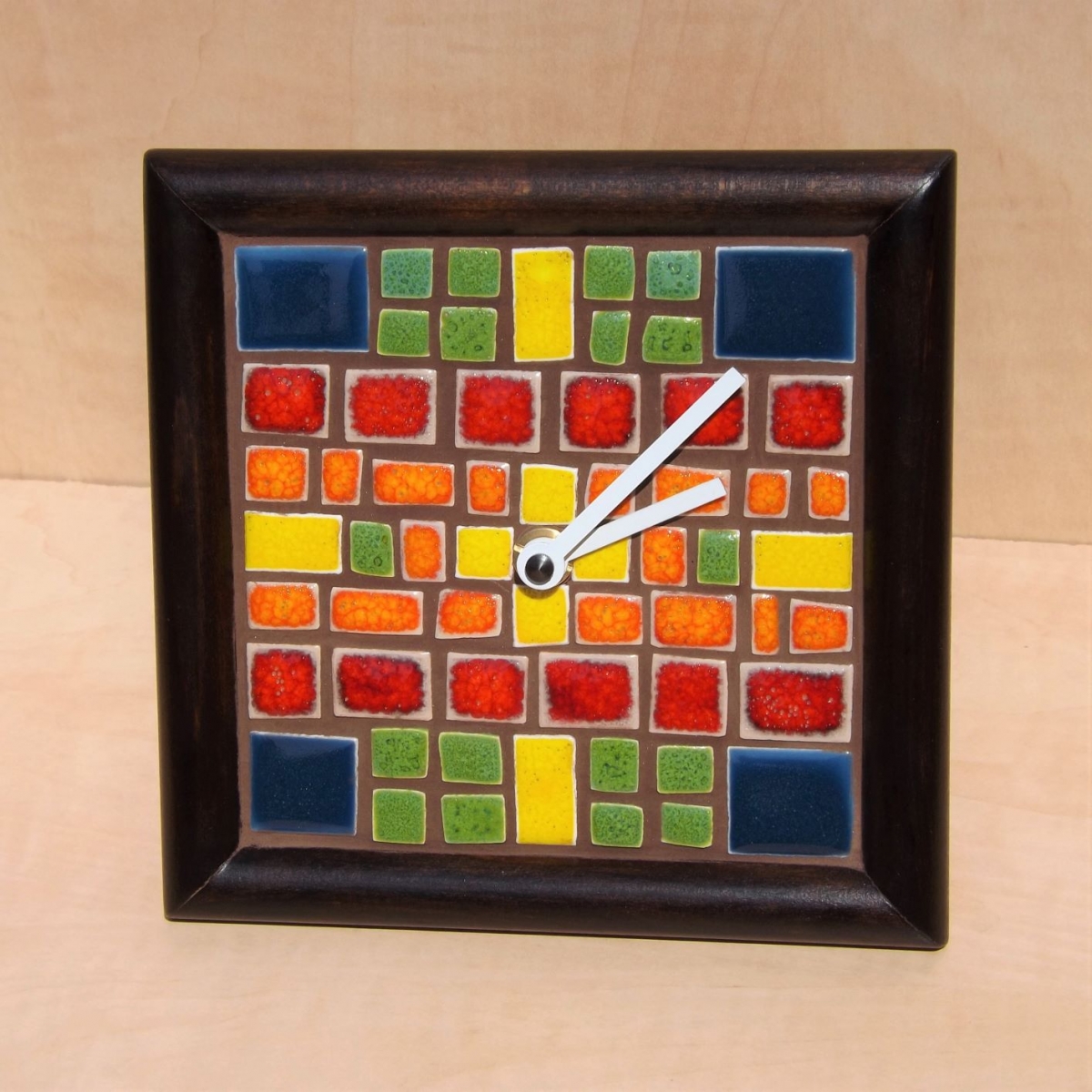 Keramické mozaikové hodiny 042