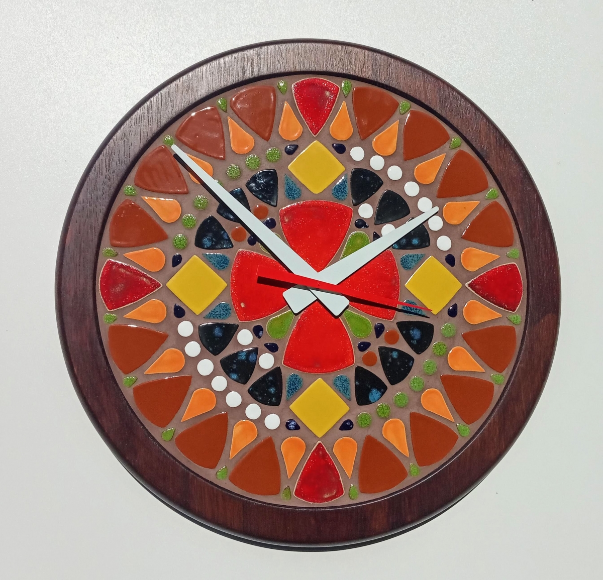 Keramické mozaikové hodiny 063