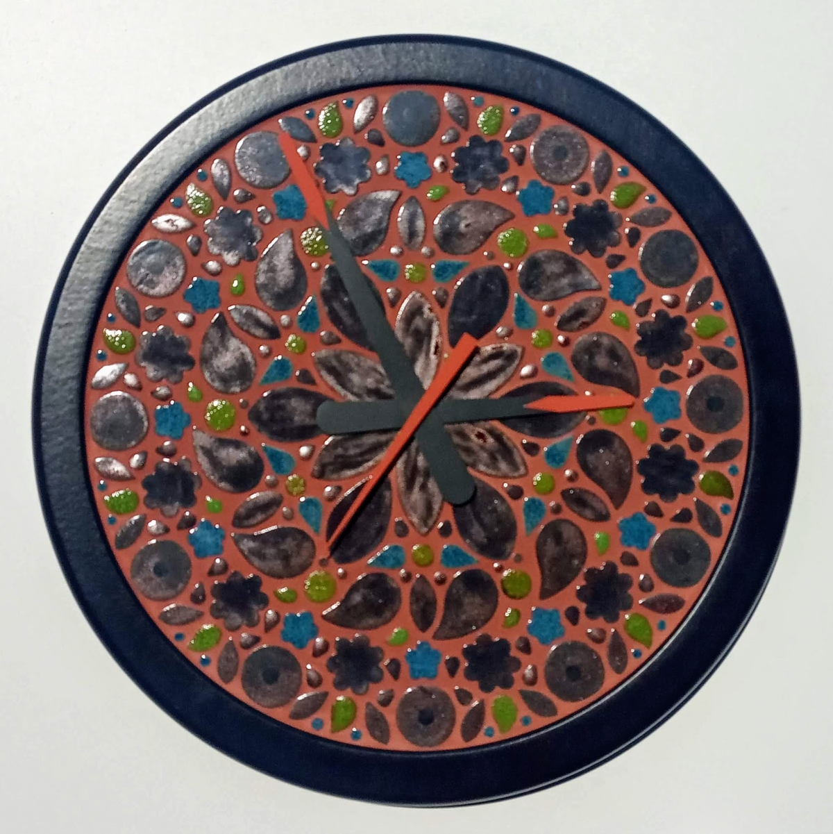 Keramické mozaikové hodiny 067