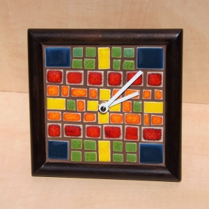 Keramické mozaikové hodiny 042