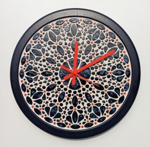 Keramické mozaikové hodiny 065